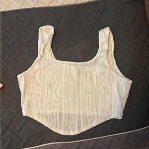 SHEIN Elegant White Sleeveless Top size 0X